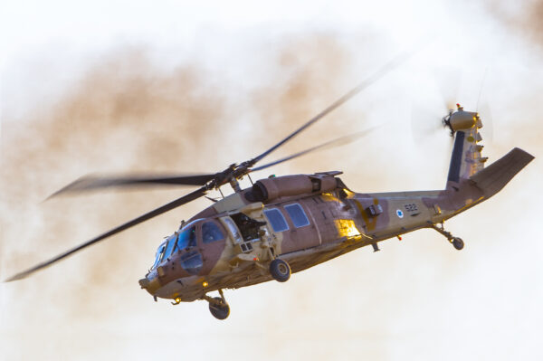 IAF UH-60 Black Hawk In Flight