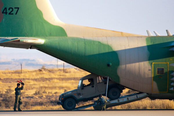 IAF Loadmaster Directs "Sufa" Driver Out