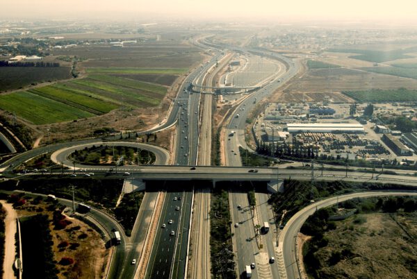 הנתיב המהיר לתל אביב מהאוויר
